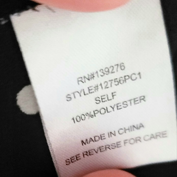 Daniel Rainn V-Neck Polka-Dot Blouse Size S - Picture 9 of 10